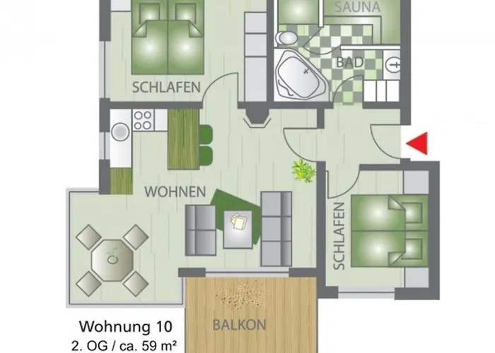Meerblick 10 - A69723 Apartment